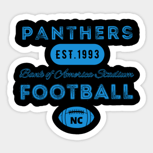 North Carolina Football Vintage Style Sticker